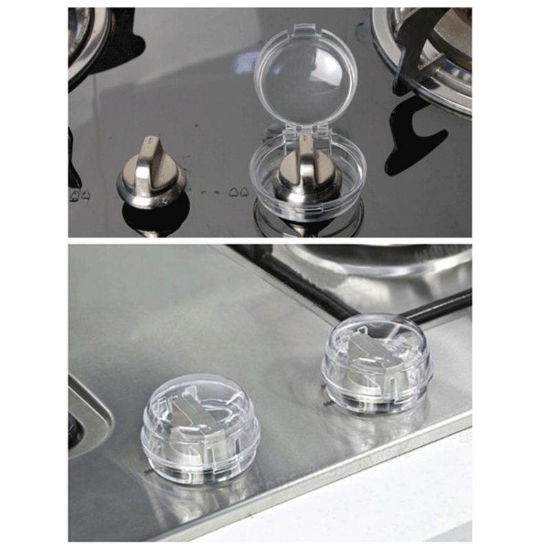 6 Pcs Baby Safety Oven Lock Lid Gas Stove Knob Covers Infant Child Protector Kitchen Supplies